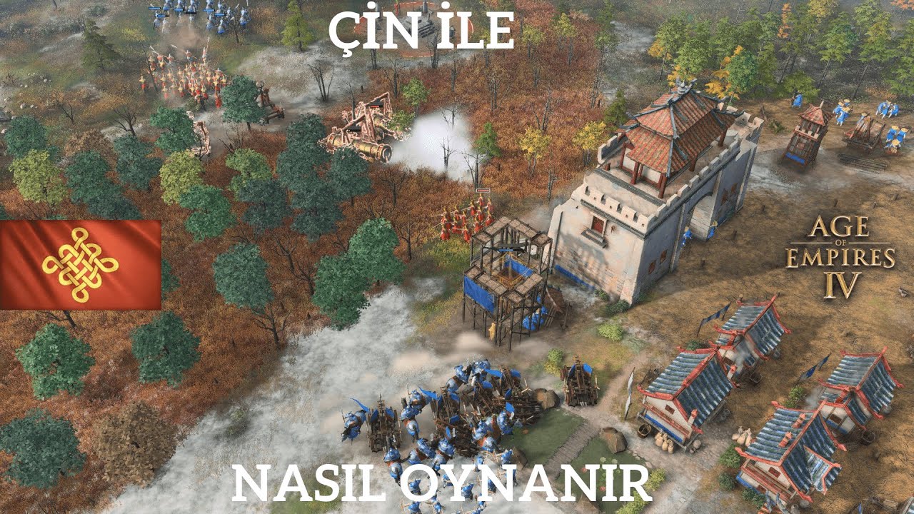 Age of Empires 4 Öğretici, 1vs1 Yüksek Görünüm | Çin vs Osmanlı | (Çin Öğretici)