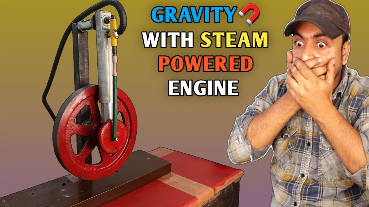 Gravity Powered 🧲  Steam Engine || Making a Simple Steam Engine || Vertical Stream Engine