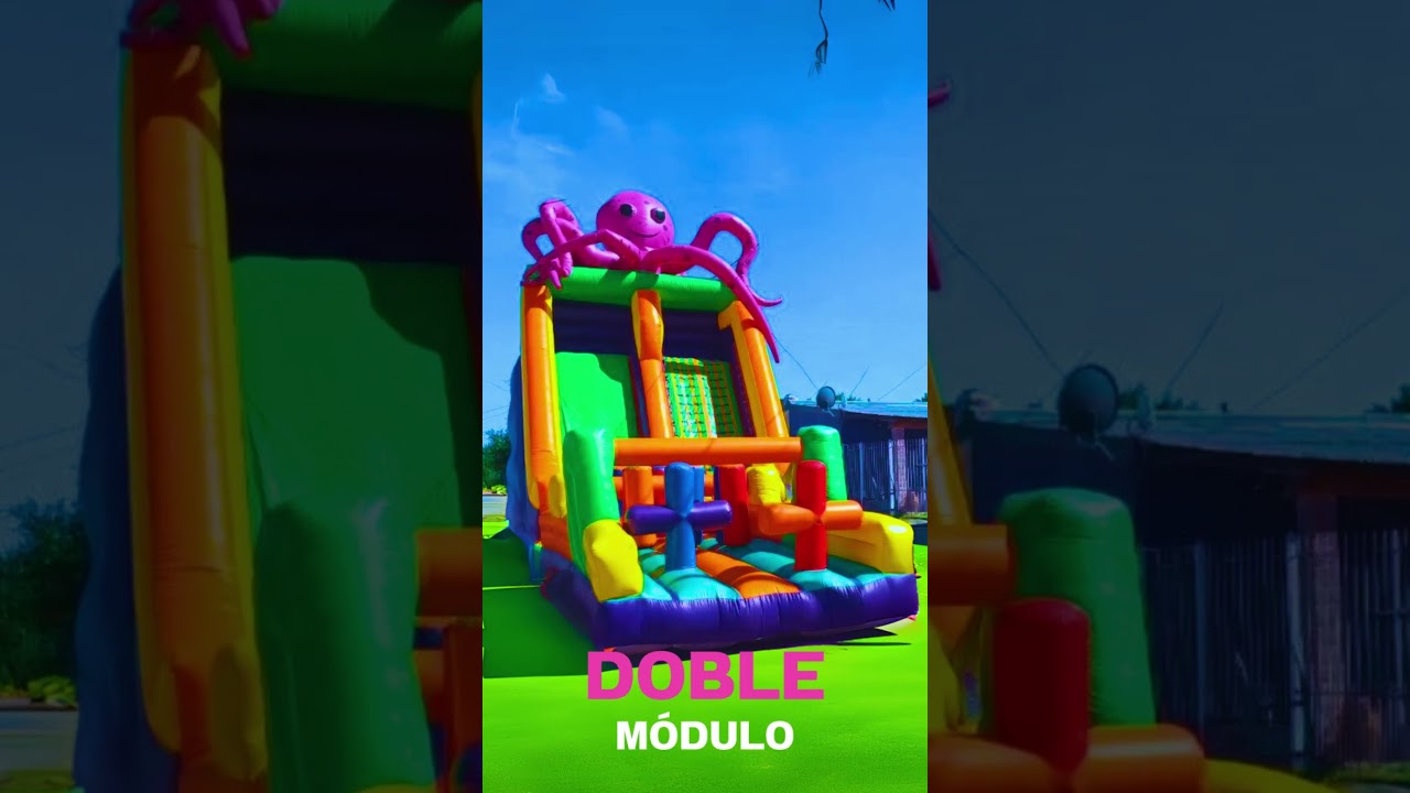 S&uacute;per Pulpo, juegos inflables incre&iacute;bles