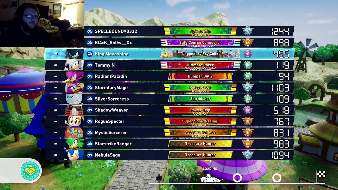Sonic Racing Crossworlds Rank Climbing and Chilling
