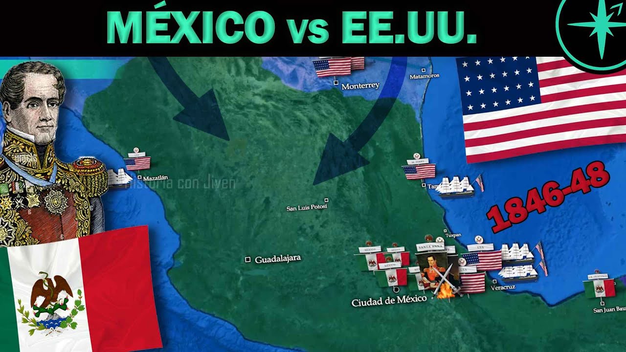 🇲🇽⚔️🇺🇸 LA GUERRA MÉXICO - ESTADOS UNIDOS 1846-1848 (Recreación animada) Subtítulos 🗣🇧🇷🇬🇧