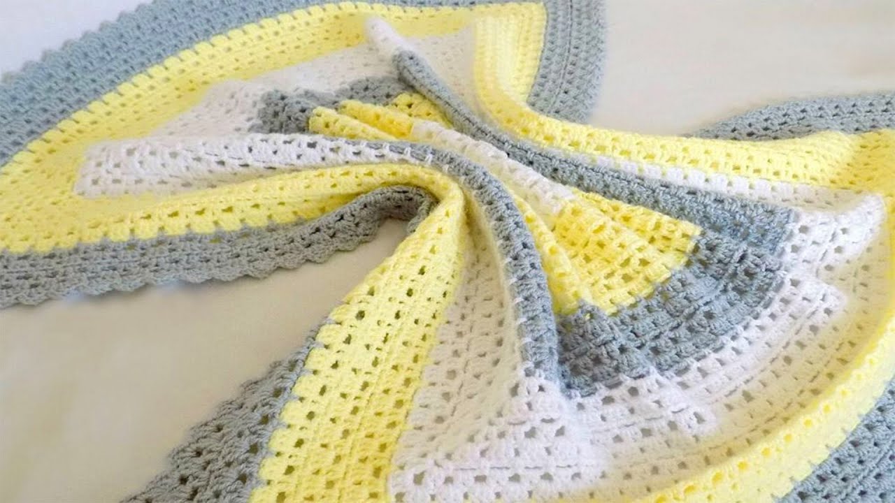 🌿 Descubre Como Hacer La Elegante Cobija  Mas  Fácil y Rapida del mundo