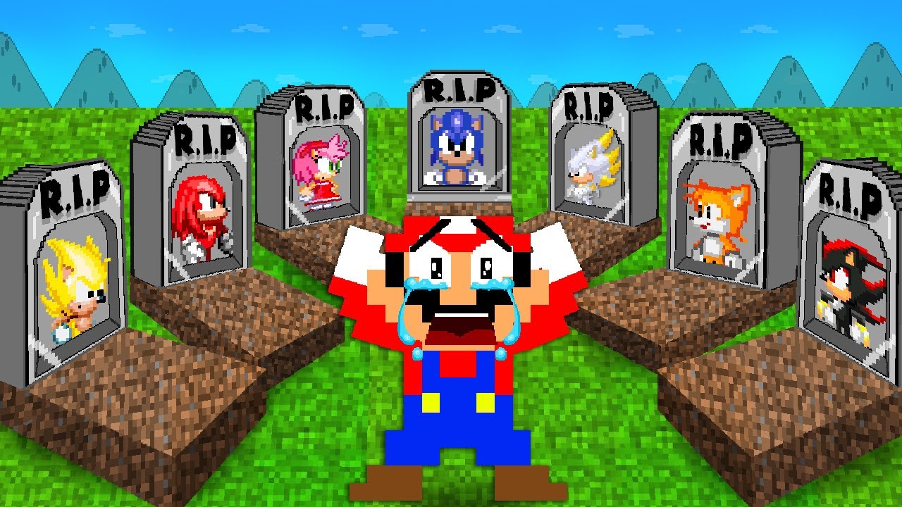 Mario R.I.P All Team: Sorry Sonic, Amy Rose, Tails, Shadow, Knuckles, ...Please Comeback!!