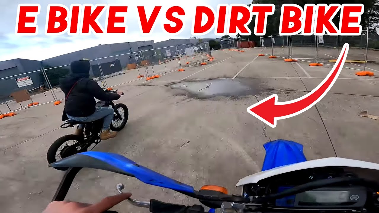 K5 EBIKE против гонок на кроссовых мотоциклах!!