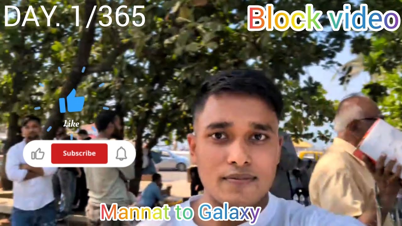 Mumbai Bandra bus stand Mannat to galaxy 🌌🏠🏤 block video day 1/356 #block #video #day 1 #shortvideo 