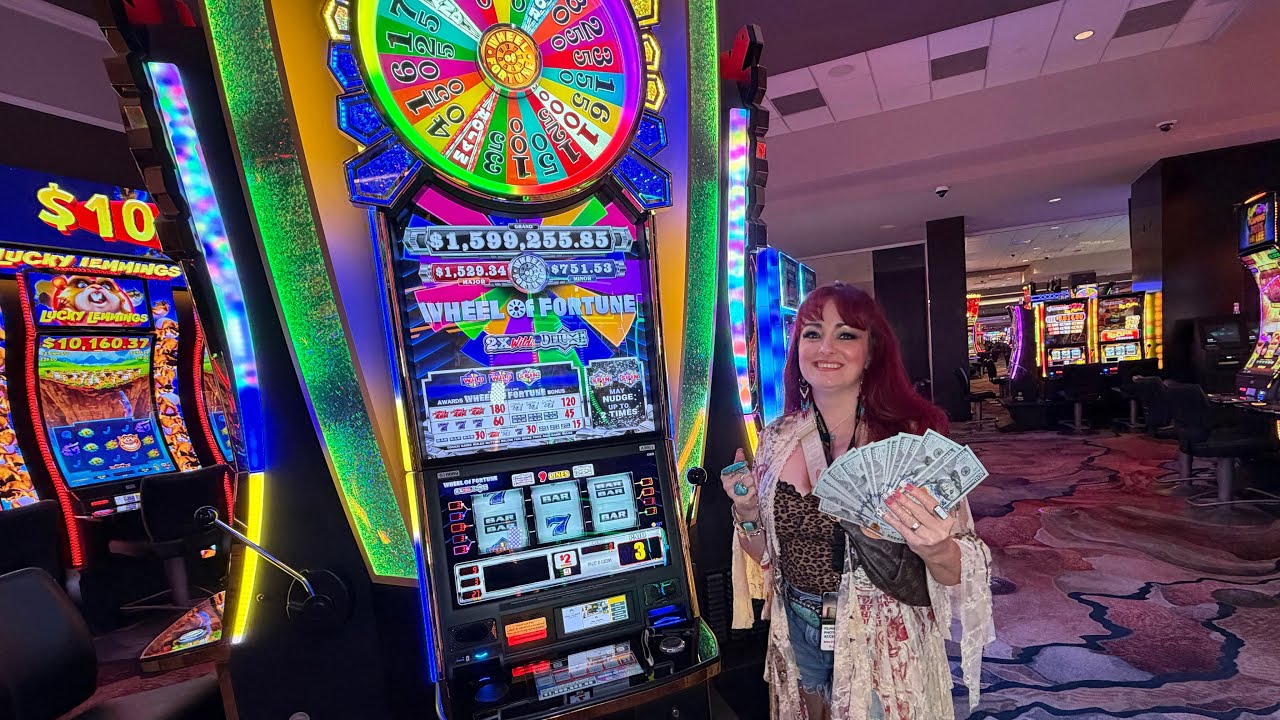 Wheel of Fortune! 2X WILD DELUXE!! NUDGE! PLAYING SLOTS TIL WE WIN BIG!