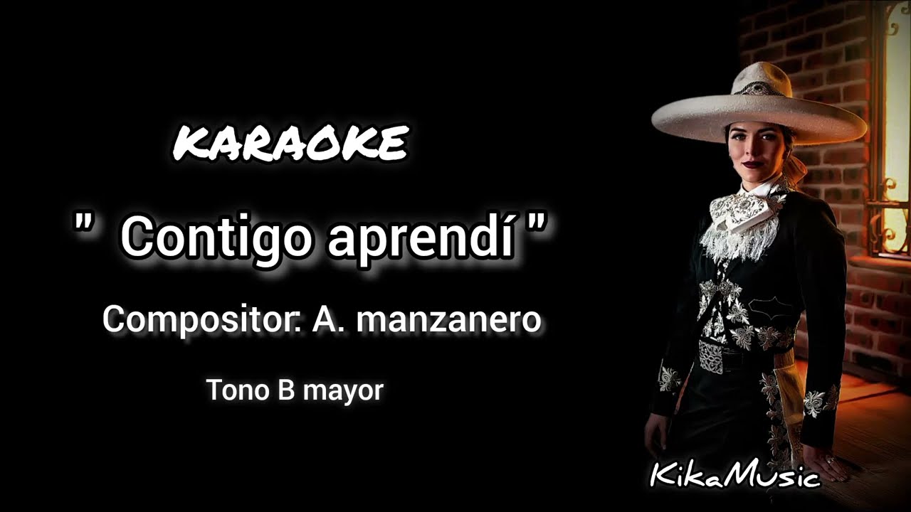 Contigo aprendí KARAOKE (Armando Manzanero) Tono B mayor