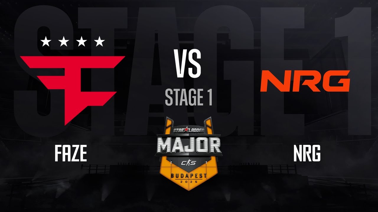 FaZe vs NRG | StarLadder Budapest Major 2025 - STAGE 1 - Day 1