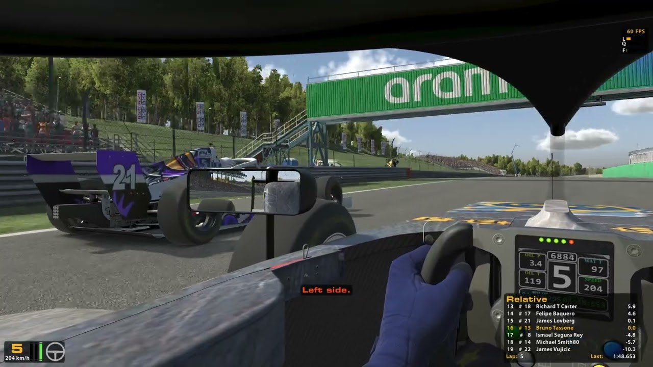 iRacing -Fia Formula 4 - Hungaroring - RTX 3060 - Trackir5