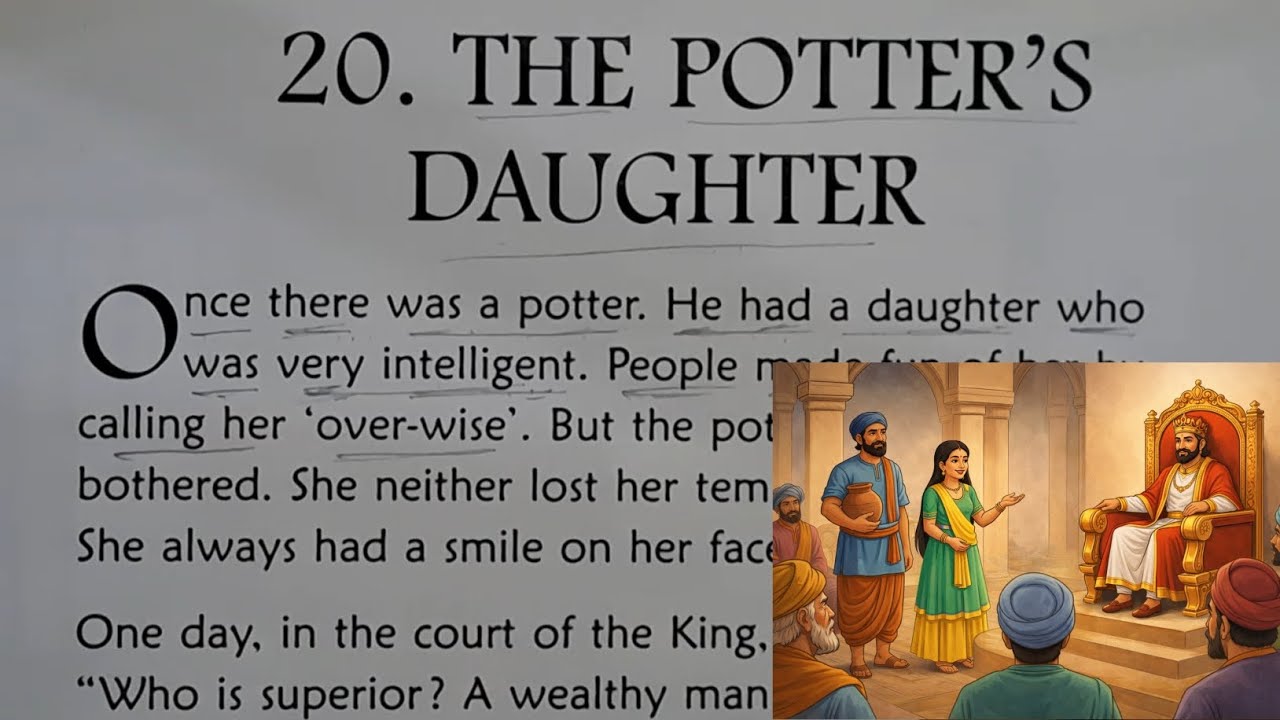 कुम्हार की बेटी/THE POTTER'S DAUGHTER ENGLISH STORY TRANSLATION/ENGLISH READING PRACTICE 