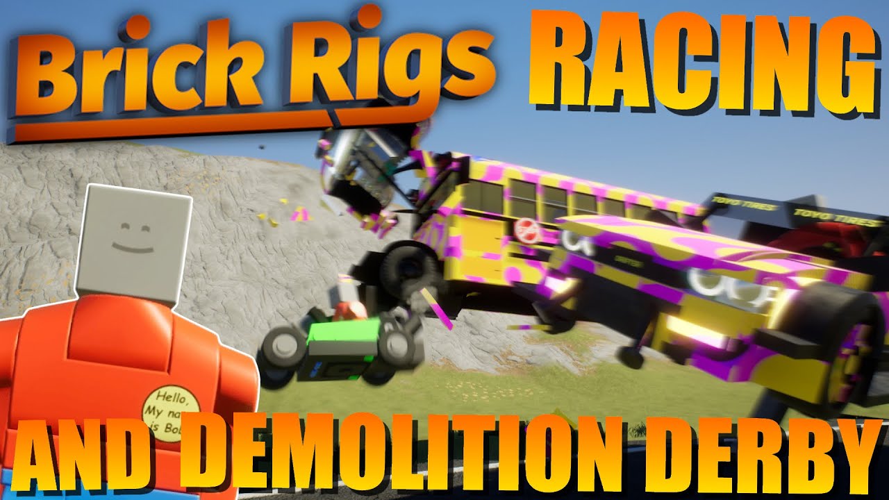 RACING + DERBYS In BRICK RIGS?!?! (Brick Rigs Racing |  Episode #1 | w/Ghostclan Gaming & Shadow )