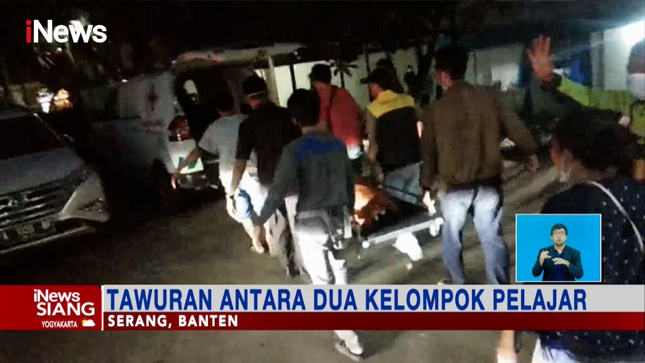 Tawuran Antara Dua Kelompok Pelajar di Serang, Banten, 1 Orang Tewas #iNewsSiang 14/01