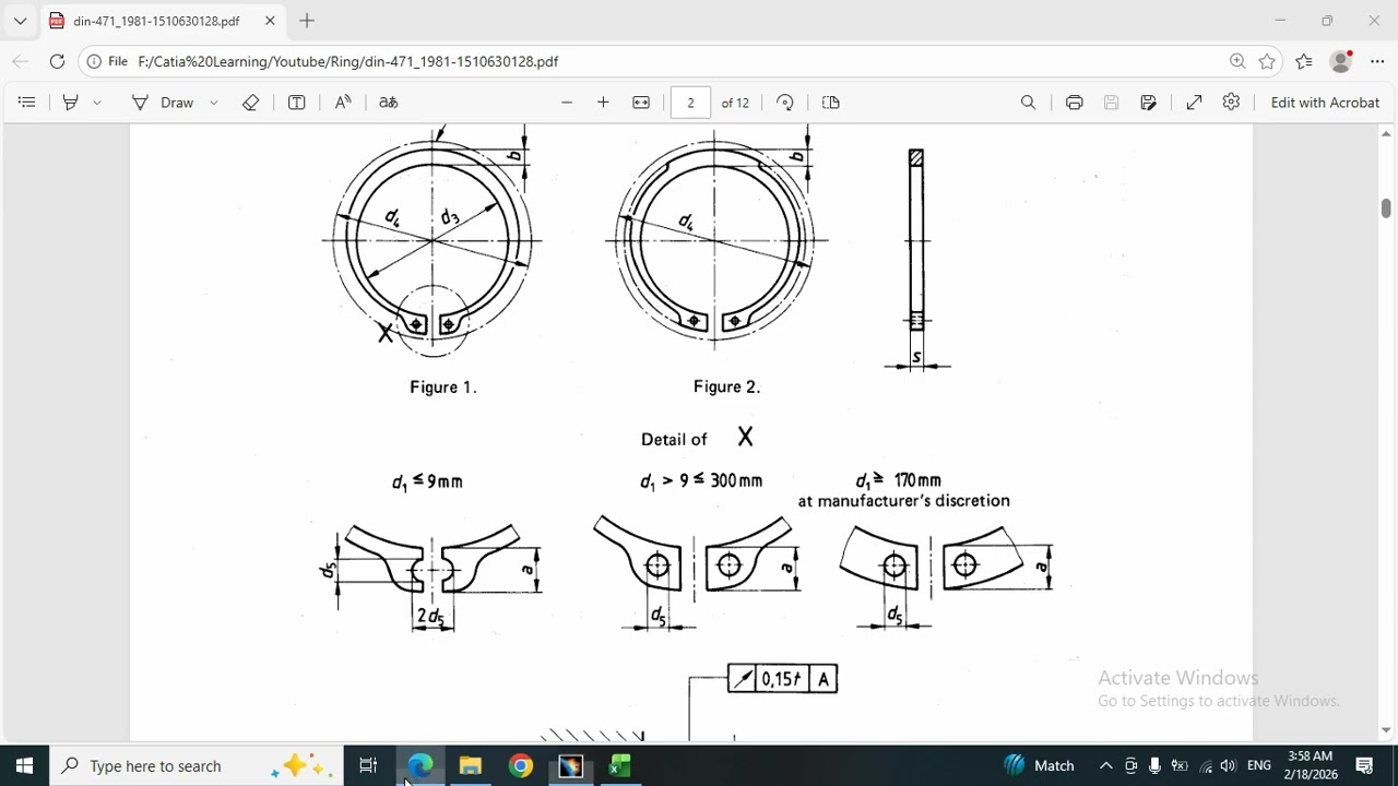 How to design a standard ring in Catia V5