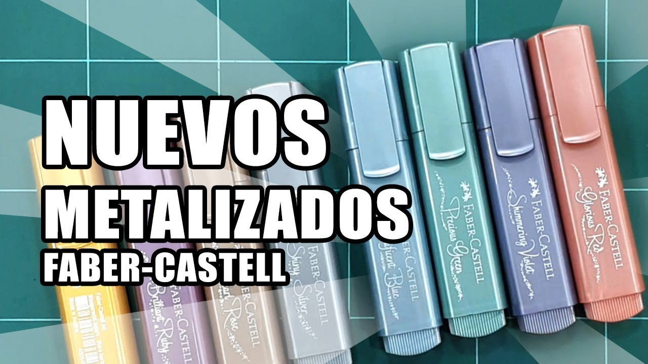 SUBRAYADORES METALIZADOS FABER-CASTELL  ✨✨&iexcl;&iexcl; NUEVOS COLORES!! 😍😍
