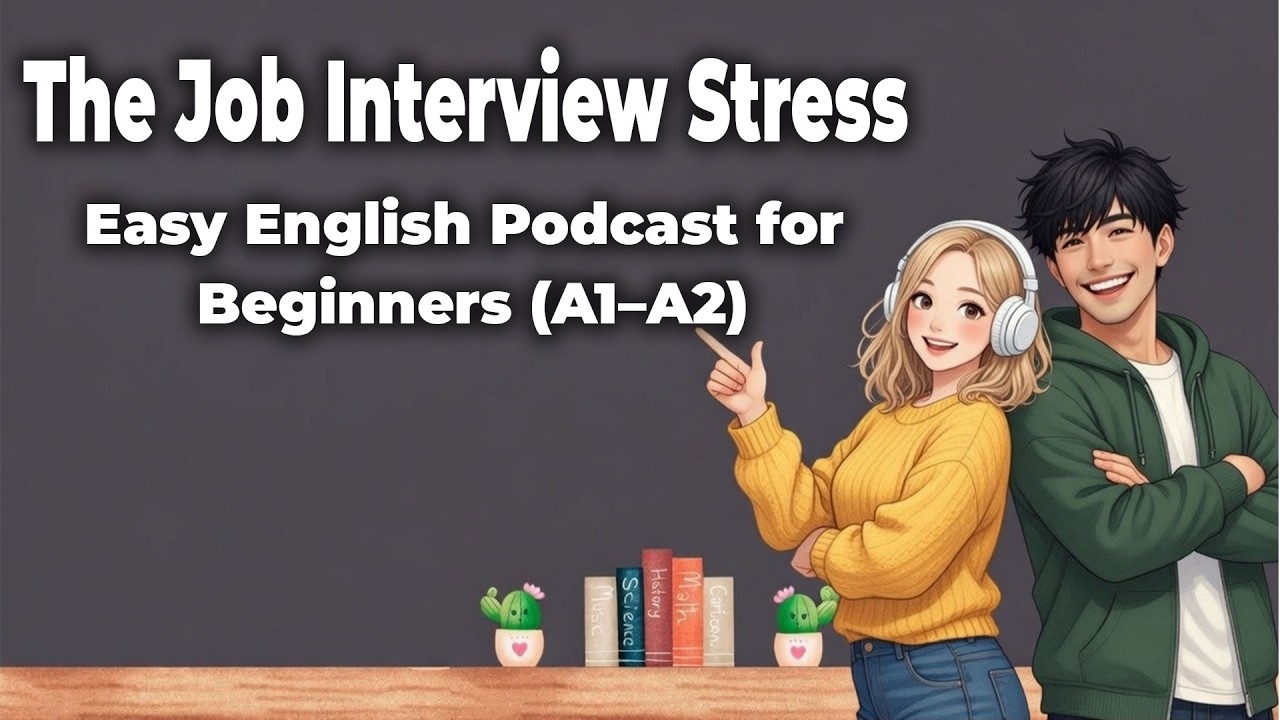 The Job Interview Stress | Easy English Podcast for Beginners (A1–A2)