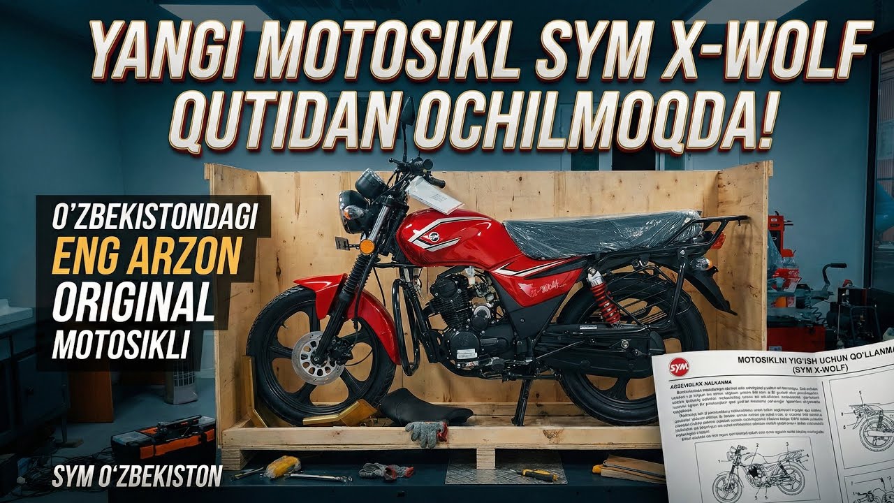 SYM X-WOLF – O'zbekistondagi eng arzon original motosikli!