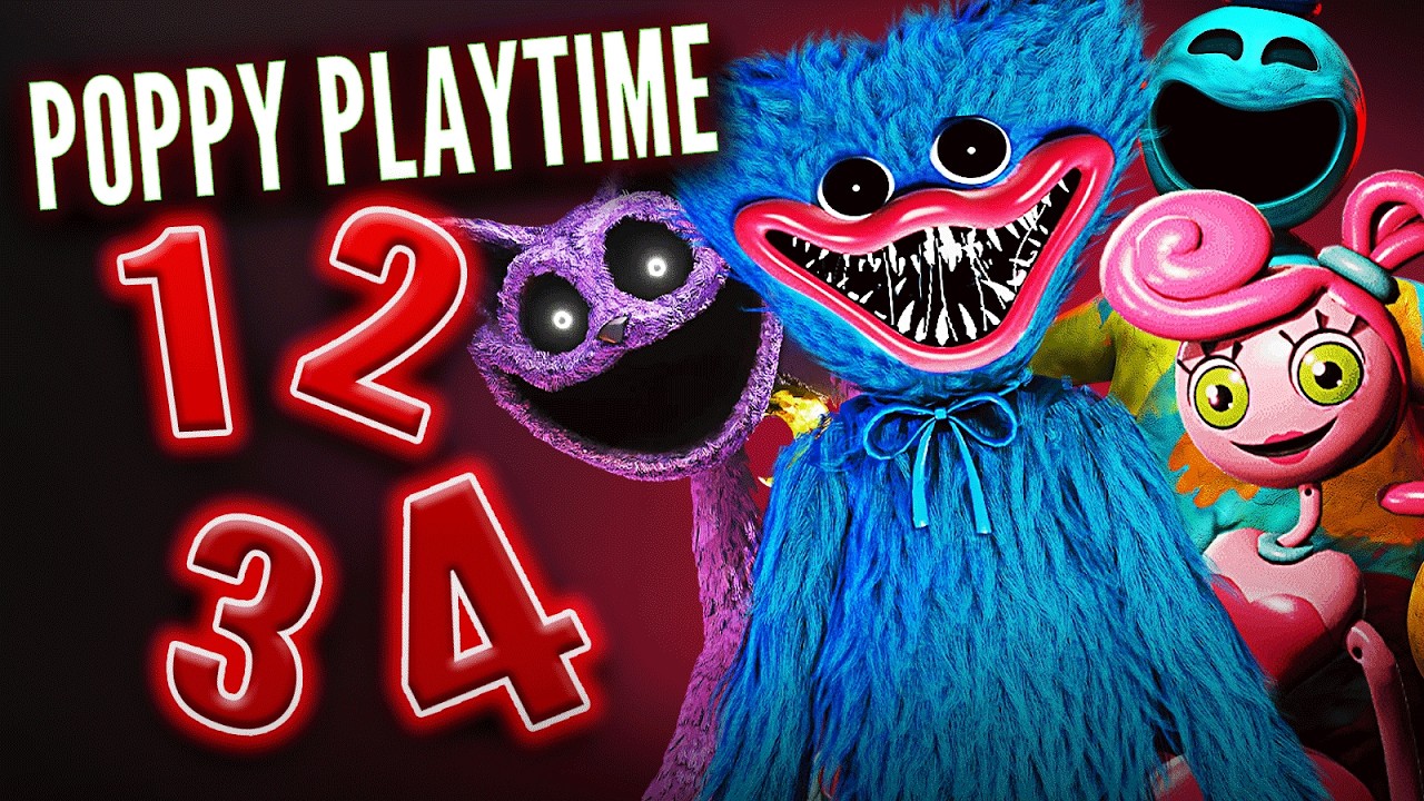 RESUMEN COMPLETO DE POPPY PLAYTIME DEL 1 AL 4!! Antes de Poppy Playtime 5!