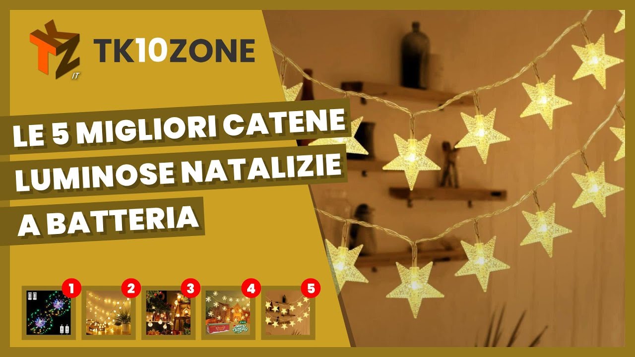 Le 5 migliori catene luminose natalizie a batteria