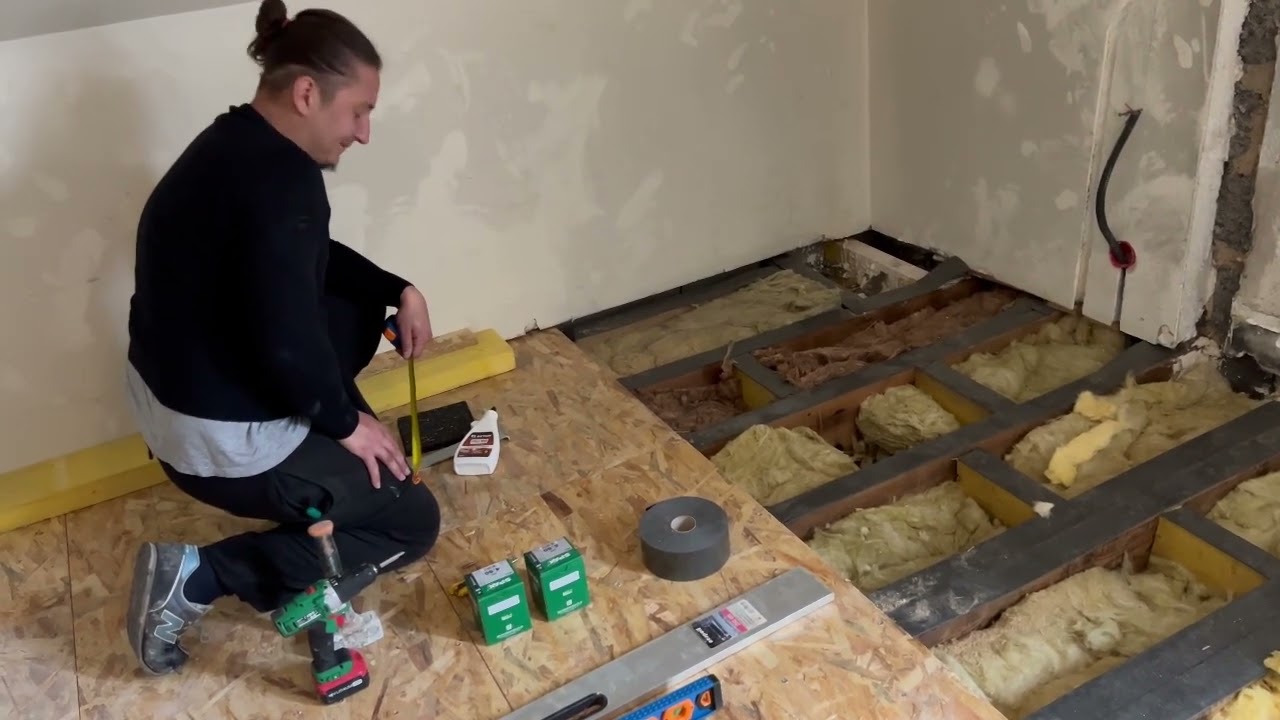 Rénovation énergétique, pose d'un plancher OSB 22 mm. Parcours accompagné ANAH. Partie 2.