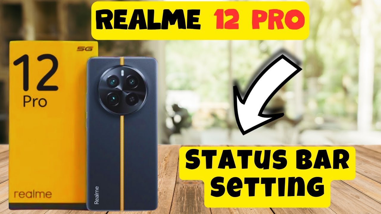 Status Bar Setting Realme 12 Pro || How to set status bar || Display settings of status bar