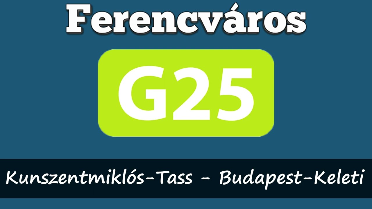 MÁV hangosbemondások Ferencvárosban (S25-ös és G25-ös)