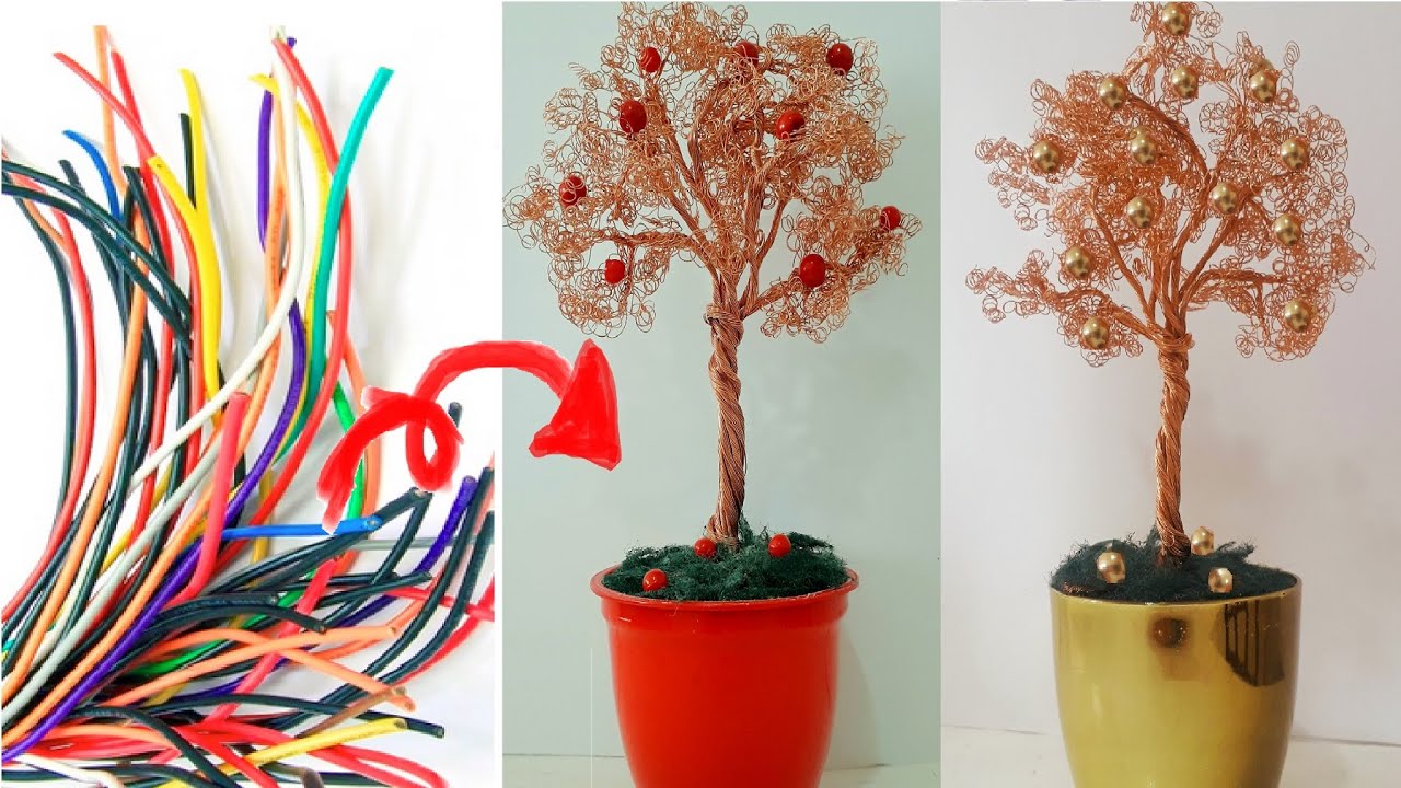 &Aacute;rvore feita com Fios de Cobre / Tree made with Copper Wire