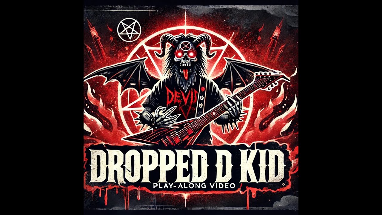 🎸Dropped D Kid - Play-Along with Tabs | Learn & Jam Along! | Download Tabs and Guitar Pro