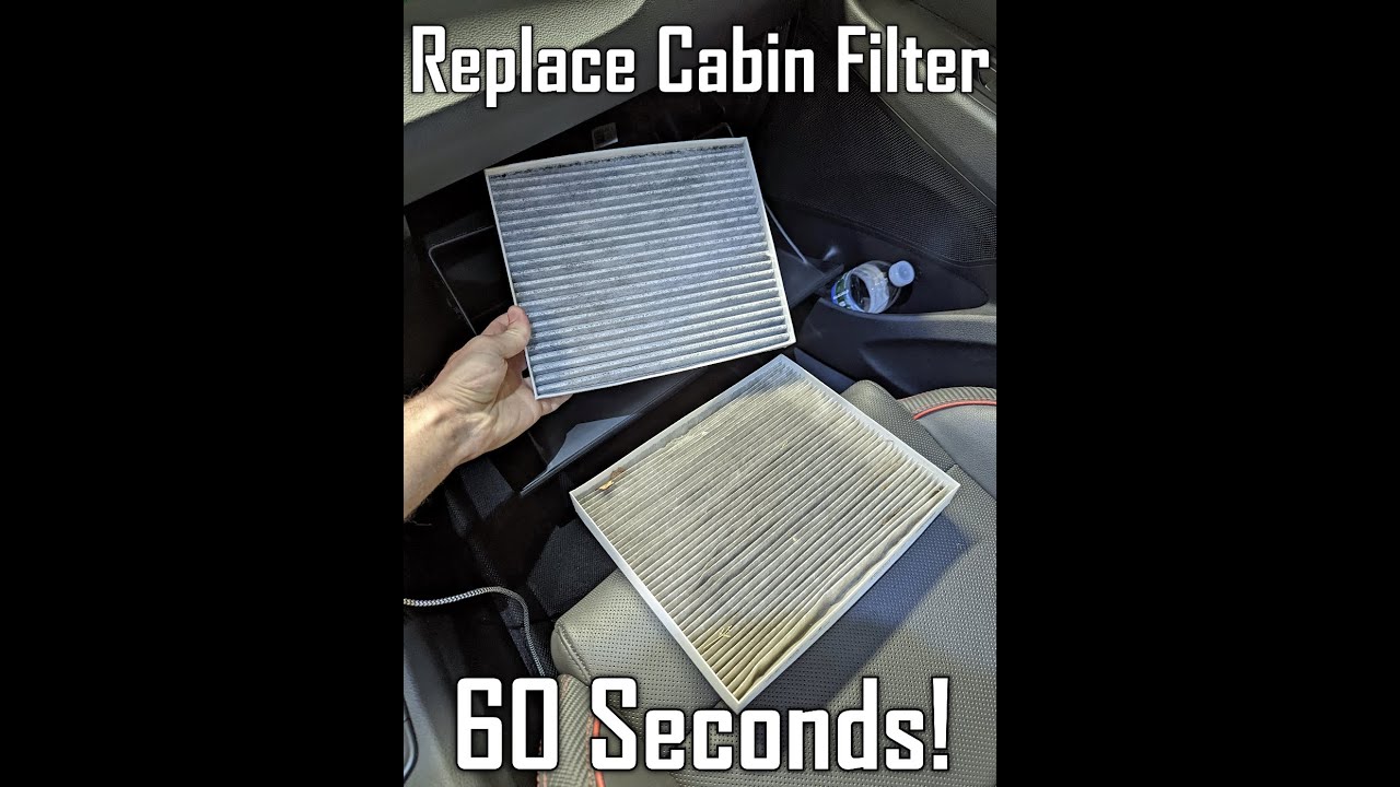 Как заменить салонный фильтр за 60 секунд! #cabinairfilter #airfilter #cabinfilter #hvac