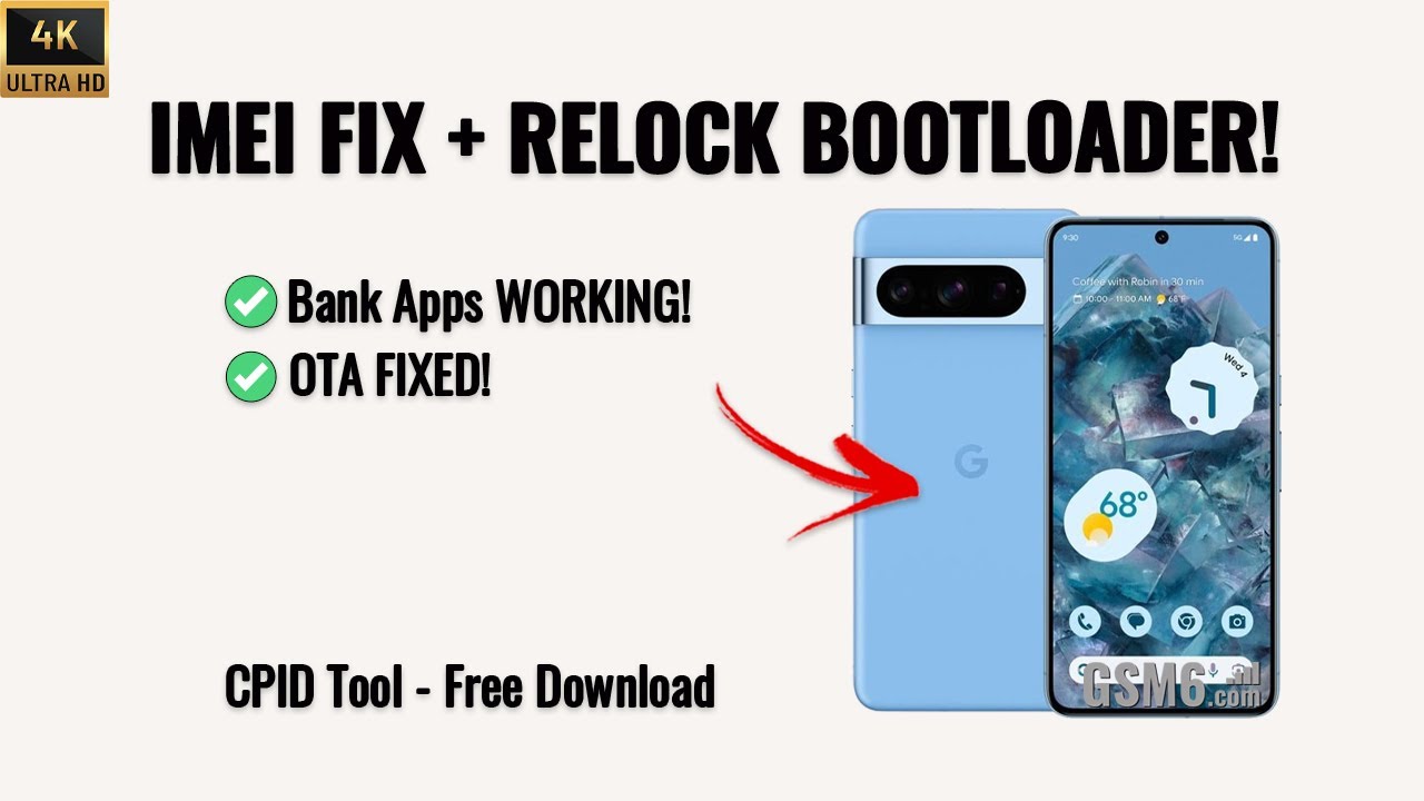 Полное руководство для Pixel 7/8/9/Fold: разблокировка → получение root-прав → исправление IMEI →...