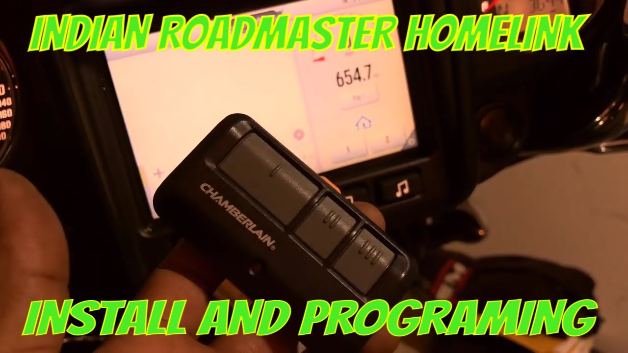 INDIAN ROADMASTER HOMELINK INSTALL AND PROGRAMING