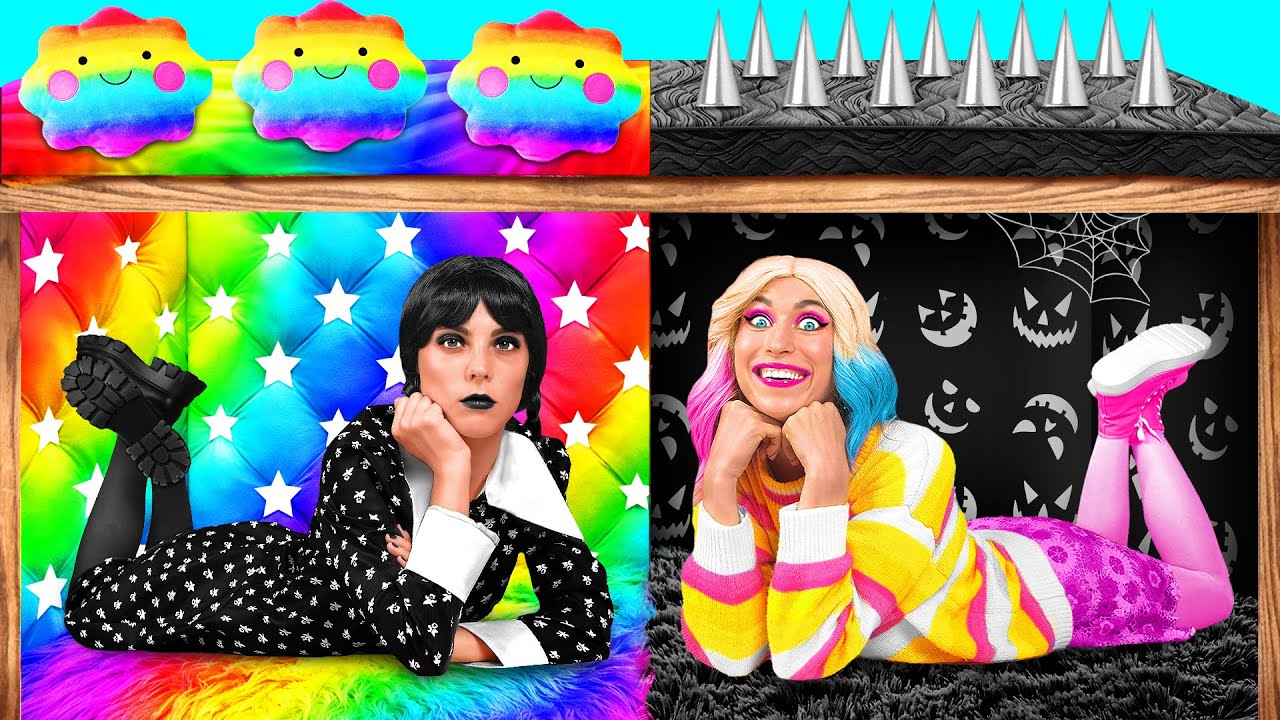 Postavíme Patrovou Postel s Wednesday Addams | Vtipné Výzvy