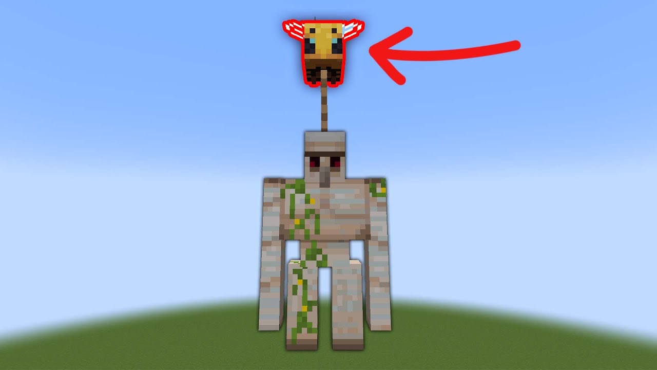can a bee lift up an iron golem...?