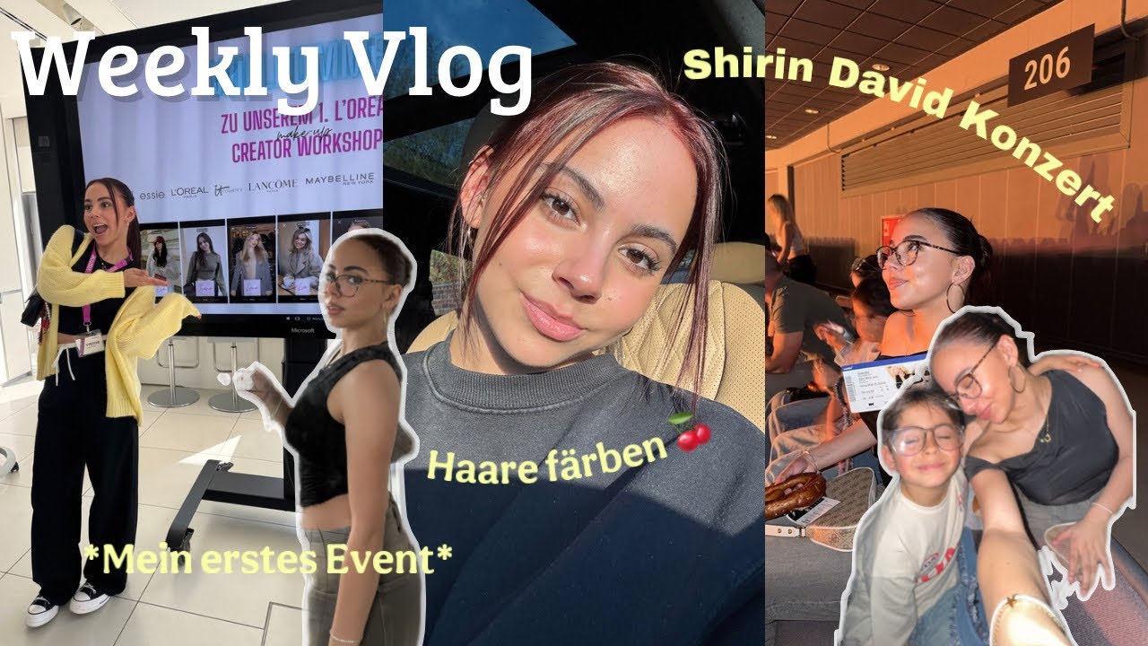 haare rot färben, shirin david konzert, mein erstes event ✨ weekly vlog