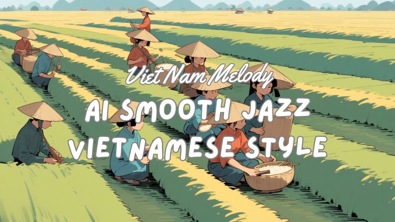 10 Tiếng AI Jazz M&agrave;u Việt Nam - 10 Hour AI  Jazz Vietnamese Style