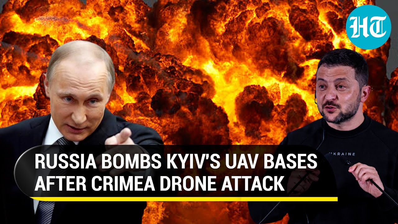 Putin's Men Blow Up Ukrainian UAV Bases To Avenge 'Monstrous' Crimea Attack | Watch