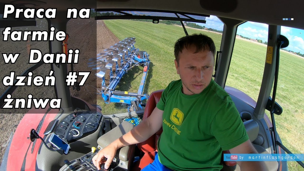Praca na farmie w Danii, dzień #7 żniwa/orka | Work on the farm in Denmark #7 harvest/plowing