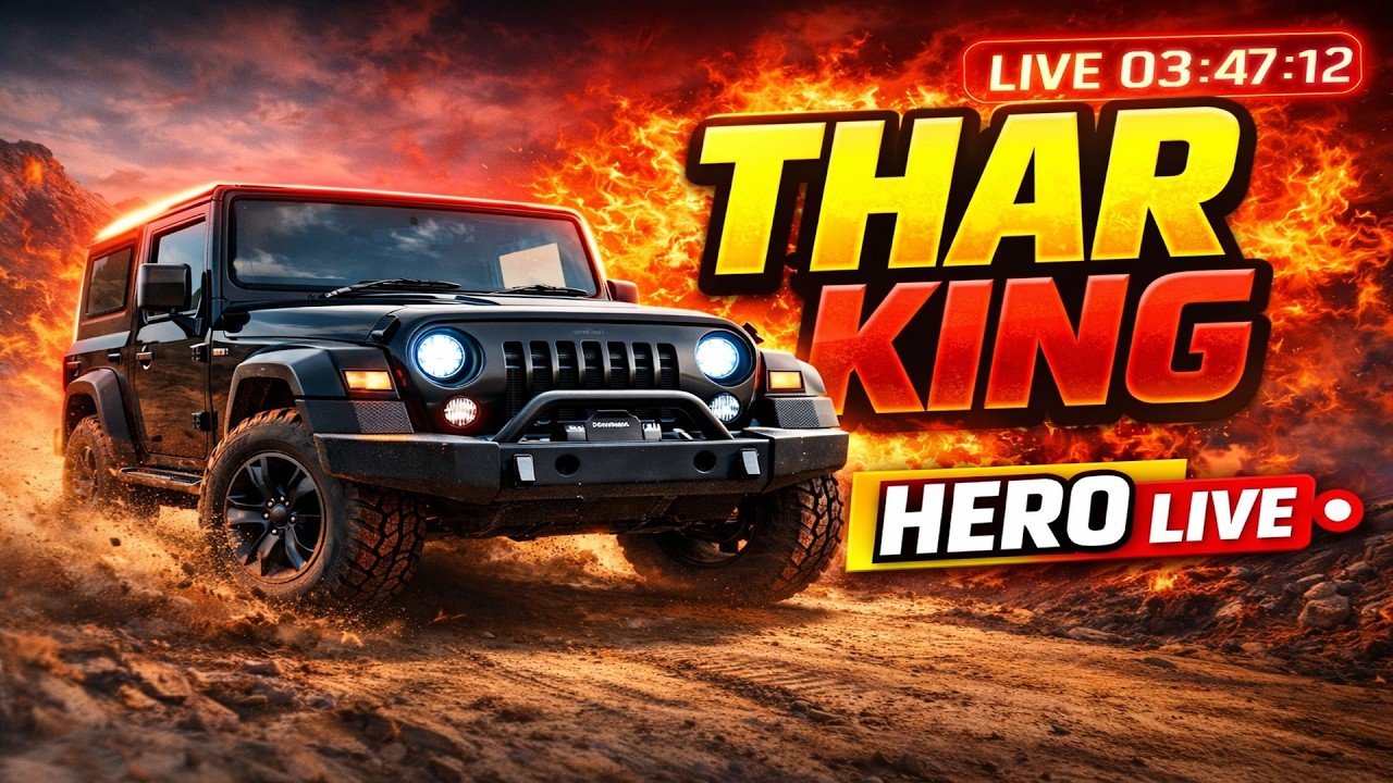 LIVE 🔴 THAR KING Offroad Drift | HERO LIVE