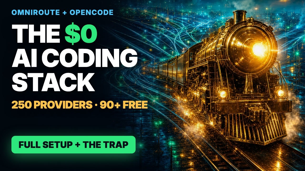 OmniRoute + OpenCode: The $0 AI Coding Stack (Full Setup + The Trap That Gets Accounts BANNED)