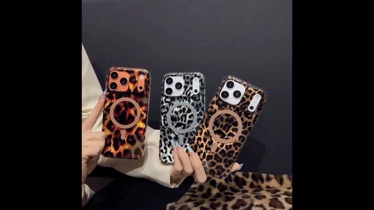 MagSafe IMD Leopard Print Case for iPhone 17, 17 Pro, Pro Max, Samsung, Xiaomi & More 