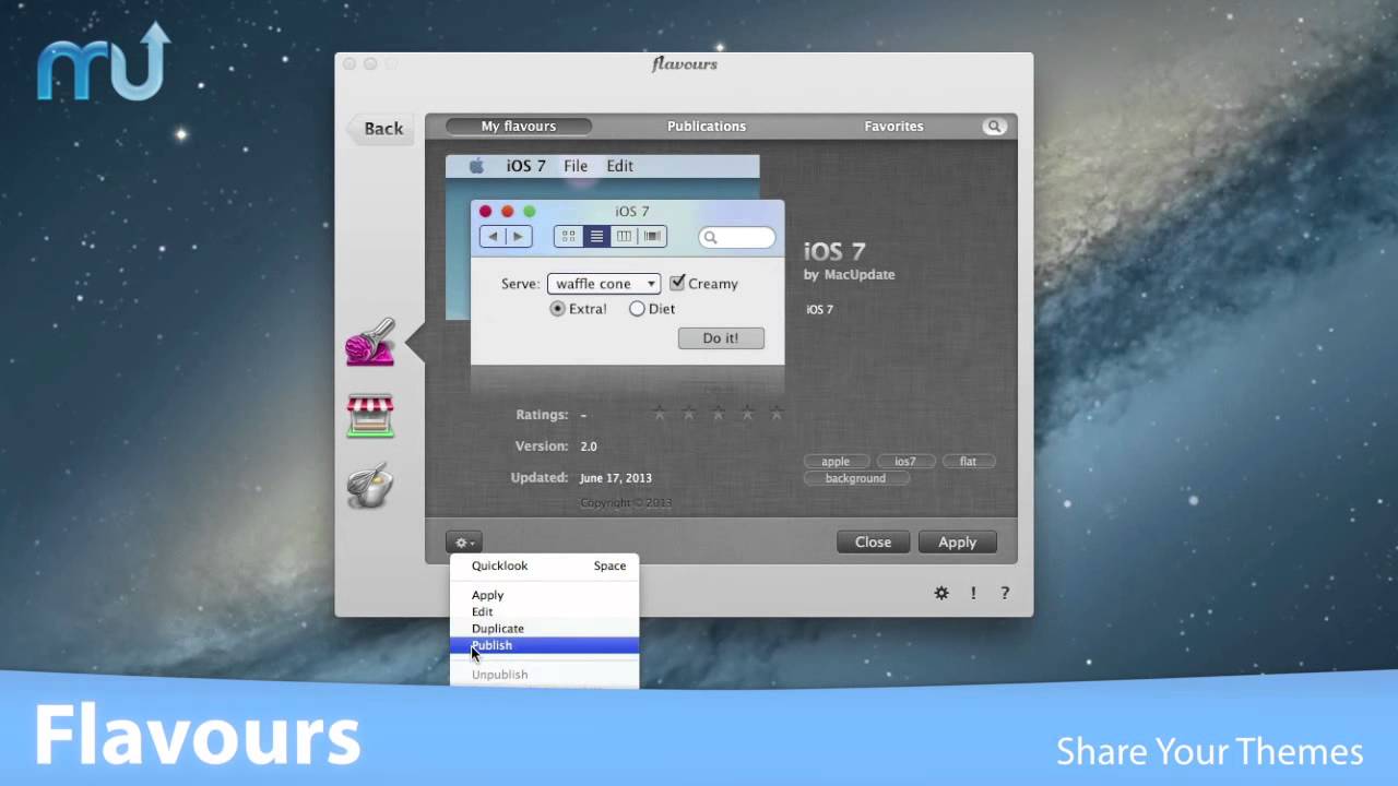 Flavours Screencast - MacUpdate Promo