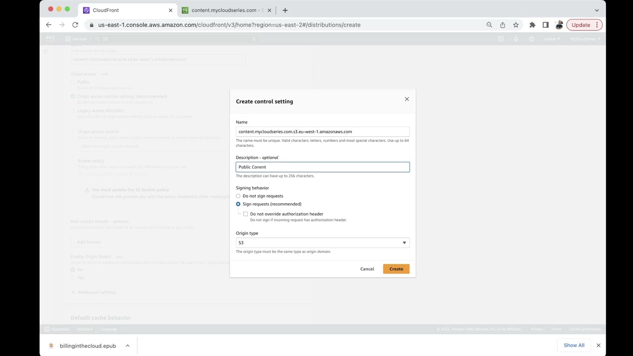 Secure S3 Access with pre-signed URL and Cloudfront OAC (Origin Access Control)