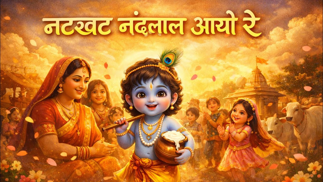 Natkhat Nandlal Aayo Re | Baal Krishna Bhajan | Sanatanii Bhav