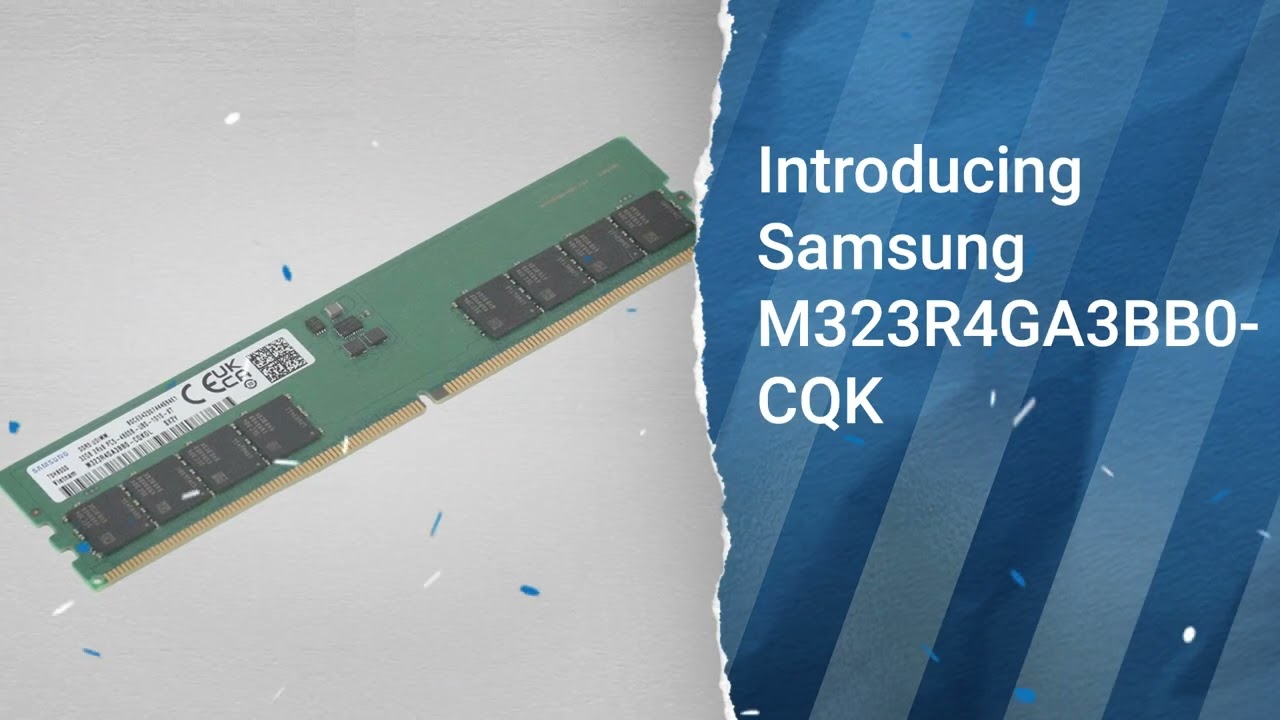 Samsung M323R4GA3BB0-CQK 32GB DDR5 Non-ECC Unbuffered 288-pin Dual Rank Desktop Memory