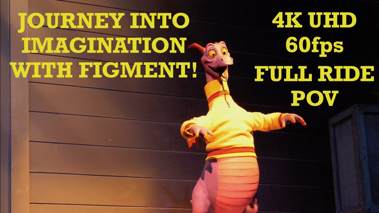 EPCOT: Путешествие в мир воображения с Figment 2019 4K Full Ride POV Walt Disney World Orlando Fl...