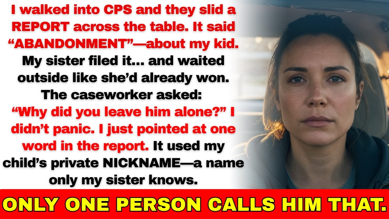 CPS Called Me In—My Sister Filed a False “Abandonment” Report About My Kid And…