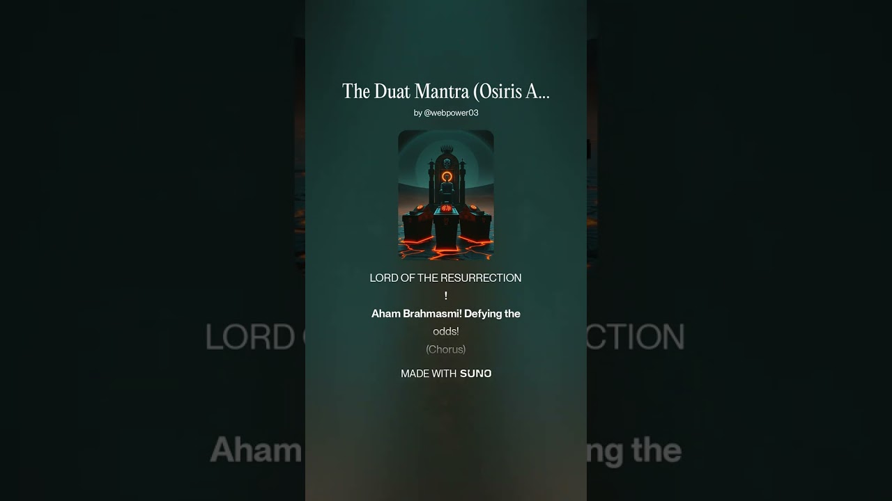 The Duat Mantra Osiris Ascending