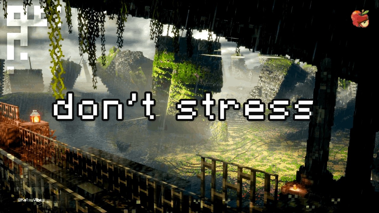 you should sleep now... | 🌧️ Forgotten Bridge Ruins | 💜 Raining Music Minecraft Ambiance Sleep/Study