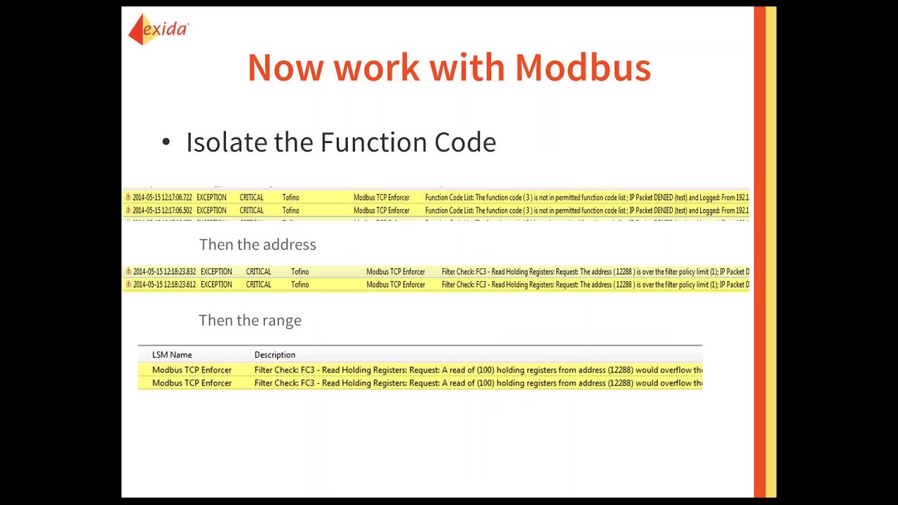Deep Packet Inspection for ICS Devices: Modbus/TCP Deep Packet Inspection