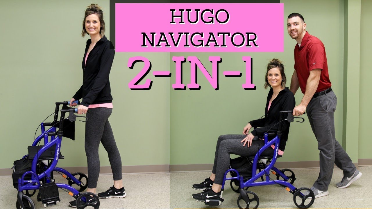 Ролятор и транспортное кресло Hugo Navigator 2-в-1
