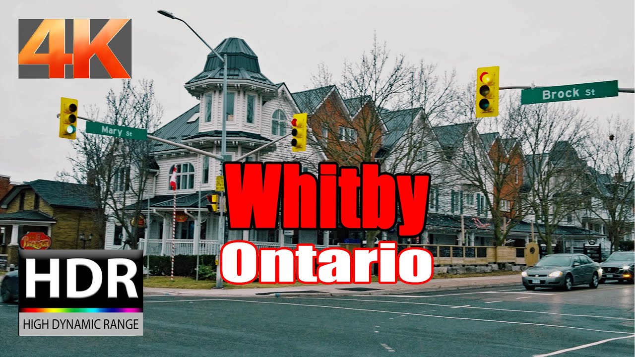 ♥️🏘️Explore the Heart of Whitby, Ontario: A Virtual Tour of Downtown| 🇨🇦【4K HDR】January (2023)